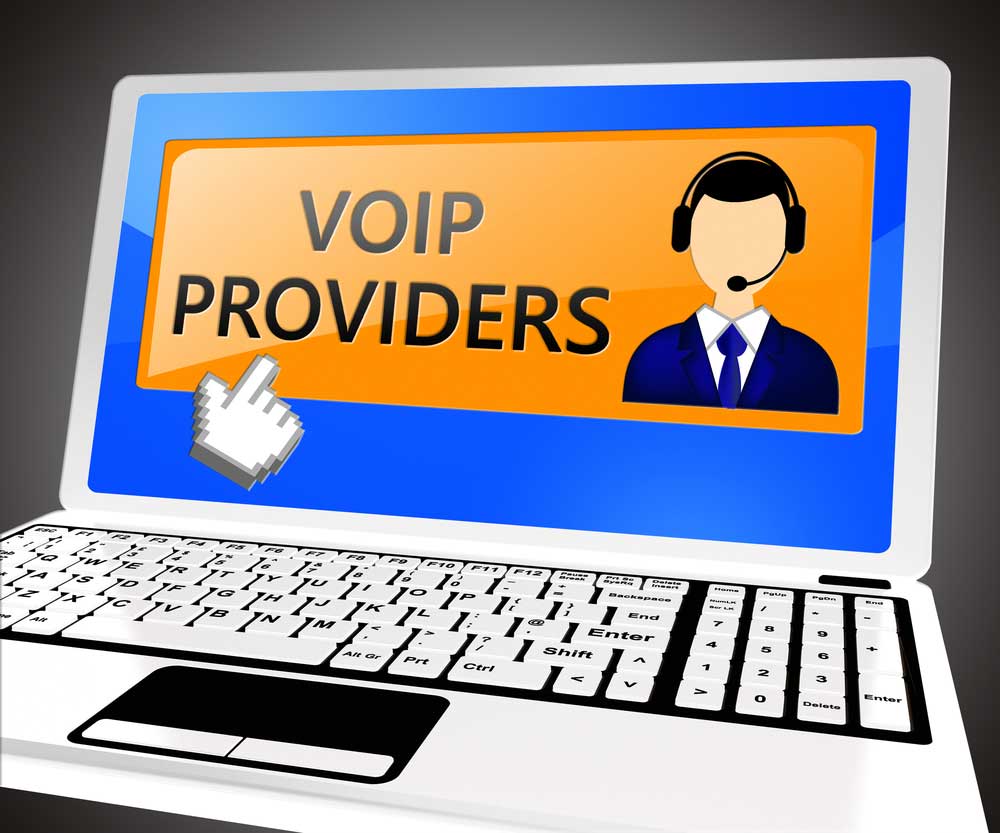 VoIP Providers on laptop screen