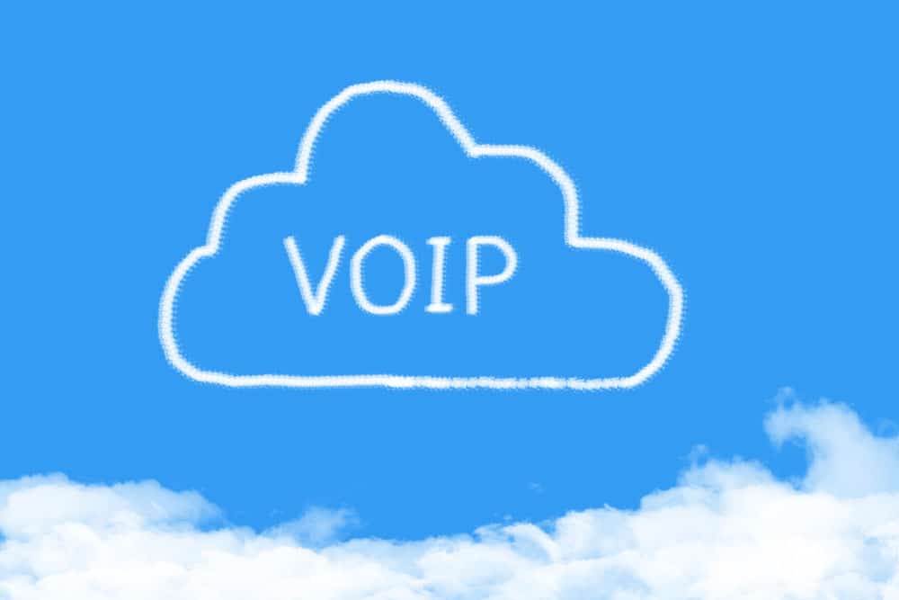 VOIP blue cloud drawing