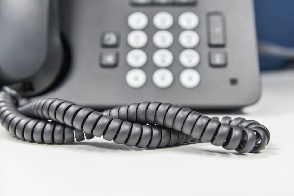 Phone cord that connects handset to phone unit