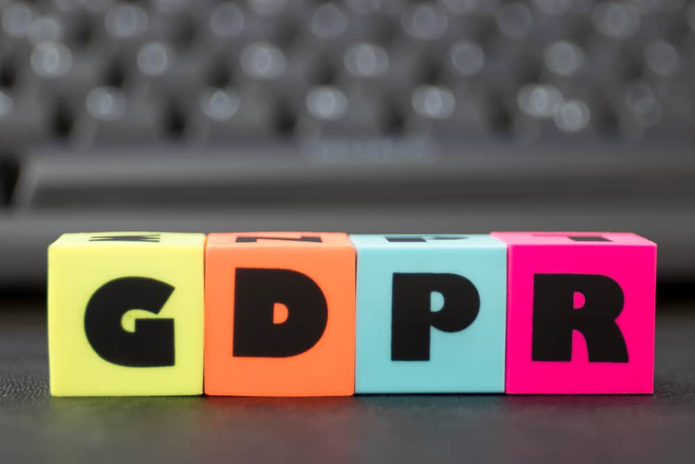 GDPR in colorful blocks