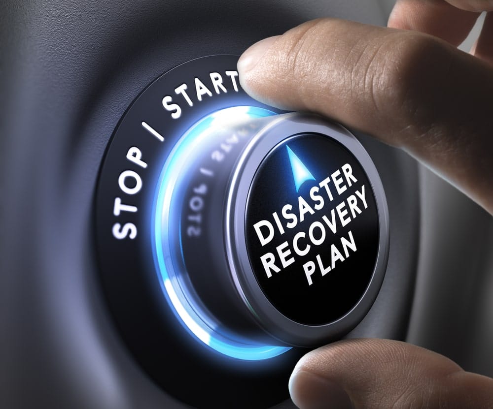 Disaster recovery plan stop start dial