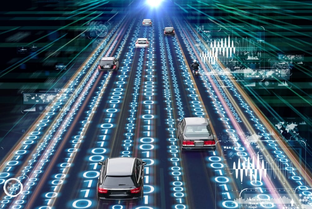 cars on a digital highway