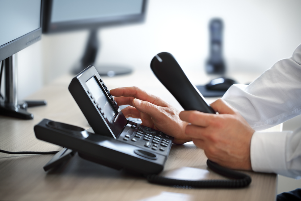 dialing on VoiP business phone