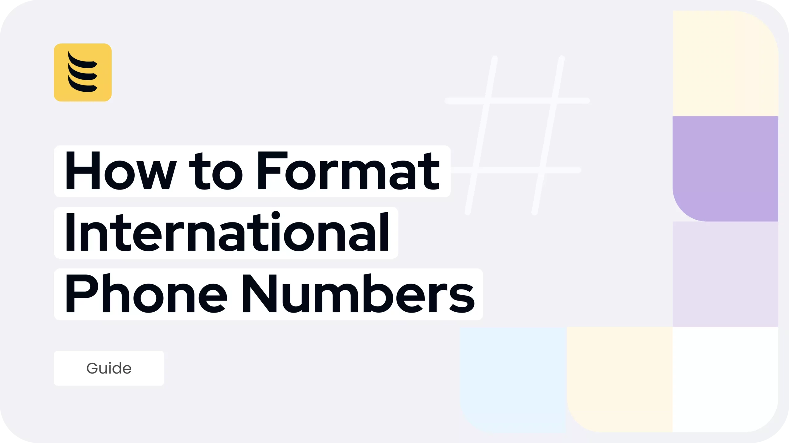 Como formatar miniaturas de números de telefone internacionais